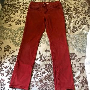 Levi’s Midsize Red Skinny Jeans Size 26